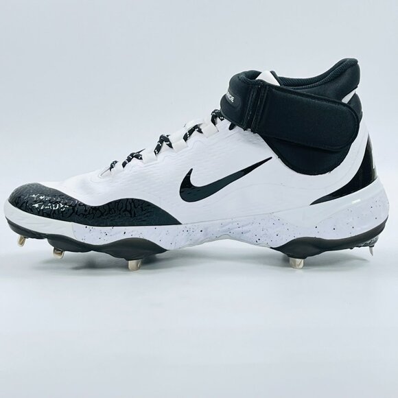 Nike Alpha Huarache Elite 4 Mid \'White Black\' FD2744-107 Baseball size 16 main image 6